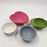 colorful dinner bio bamboo fiber bowl set