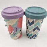 100% natural biodegaradable bamboo fiber cups