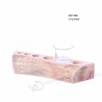 Wholesale Oem Six Hole Wooden Candle Holder