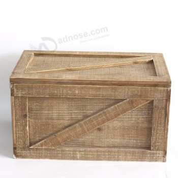 Antique Style Wood Decorative cheap wooden crates