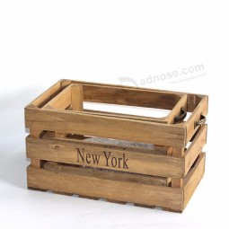 Vintage Wood Produce Kitchen Accessory wooden fruit crates