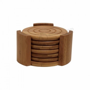 Houder blank houten absorberende thee coaster hout