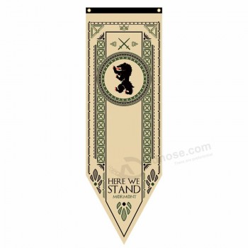 Game of Thrones House Mormont Tournament Banner Digital Printing Unique Outdoor Advertising Flag For Kids Students Fans 50x150CM