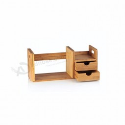 Organizzatore di scrivania in legno di bambù eco friendly
