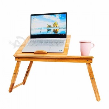 折叠腿供应早餐笔记本电脑站为桌子