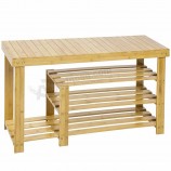 Rangement en organisateur de porte-chaussures en MDF conçu en bambou
