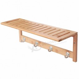 Appendiabiti ad angolo in legno da parete