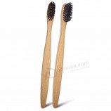 Environnement multicolore brosse à dents en bois bambou