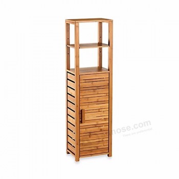 Tall Corner Floor Wood Bathroom Cabinet