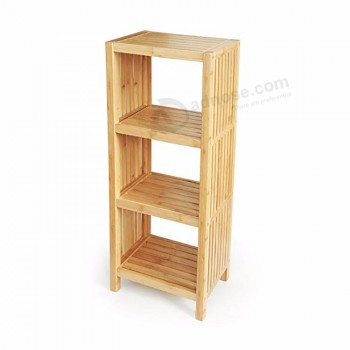 Freestanding Organizing Shelf Bamboo Mdf Bathroom Cabinet