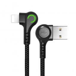 Double L bending For iPhone usb cable charger