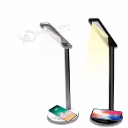 Chargeur sans fil pour téléphone bureau flexible led lampe de table chargeur sans fil