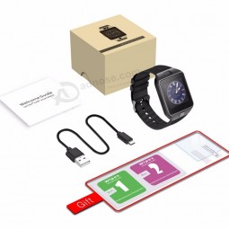 écran tactile montre intelligente bluetooth pour iphone montre-bracelet support carte sim pour ios android