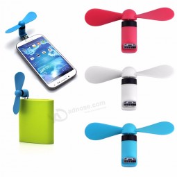 Kundenspezifischer wieder aufladbarer elektrischer Mini-USB-Fan des Logos für iphone