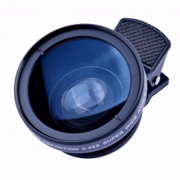 Objectif fisheye super grand angle macro clip de la caméra sur les kits de lentilles de téléphone mobile