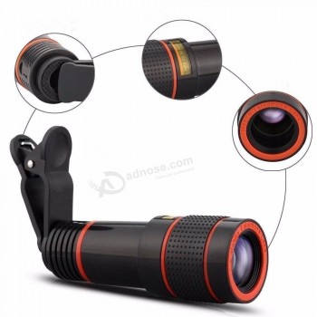 Objective Real Magnification 8x or 12x Telescope Telephoto Lens for Mobile Phones