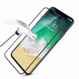 Protector de pantalla de cristal templado cubierta completa 6d vidrio templado para iphone x