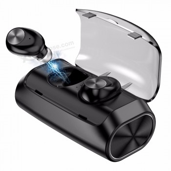 Auricular bluetooth inalámbrico v6 tws que carga el estuche auricular bluetooth para auriculares