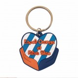 Keyring macio do pvc keyring de borracha da etiqueta chave do logotipo nenhuns keychains mínimos