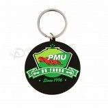 Kundenspezifischer PVC-Gummi keychain Jahrestag Erinnerungsreiseandenkengeschenksilikonschlüsselring