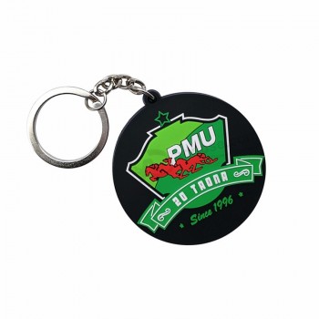 Manufacturer promotional cute cartoon animal horse personalized soft rubber pvc keychain tag