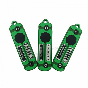 Lustiger PVC-Schlüsselringplastikschlüsselanhängergroßverkauf des kundenspezifischen Gummi keychain