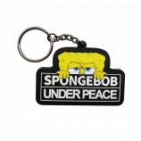 주문 2d 수지 열쇠 고리 모양 플라스틱 실리콘 고무 emoji 로고를 가진 연약한 pvc 금속 keychain