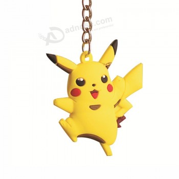 Fashion Anime Go Key Ring rubber Keychain Pocket Key Holder Pendant for bag accessories with your logo