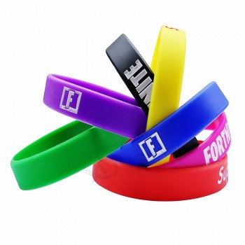 Mode benutzerdefinierte Logo Sport Festival Event Silikon Armband