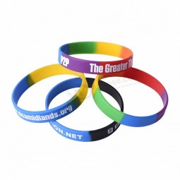 Silicone wristband adult size rubber wrist bands for sports events