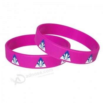 World cup silicone wristband printing logo rubber wrist band bangle for women
