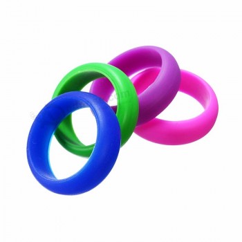 silicone wedding band silicon rubber thumb finger ring for men