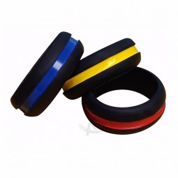 Logo impresso confortevole da donna in silicone sportivo con cinturino in gomma da dito