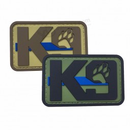 Personalizzato logo aziendale 3d logo magic tape badge sticker gomma spalla patch