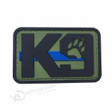 Custom engraved 3D logo Blank Magnet rubber PVC Name Badge with window
