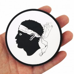 Rubber naaien op label patch aangepaste embossed 3D-logo pvc badges