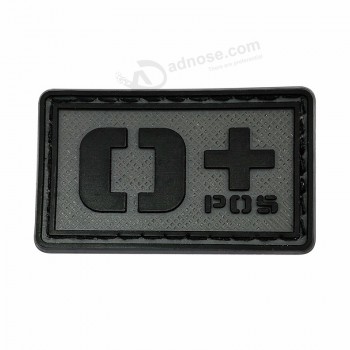 Op maat gemaakt logo soft 3d pvc patch voor rubberpleisters