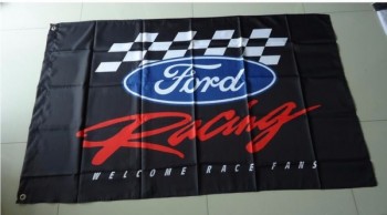 drapeau de course ford pour salon de l'automobile, bannière Ford, taille 3X5 ft, 100% polyester