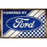 Angetrieben durch Ford Flagge 3x5 ft Banner SVT Leistung Man-Cave Garage Car Club Neu