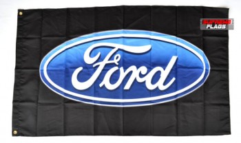 drapeau de gué bannière 3x5 ft motor company voiture noir