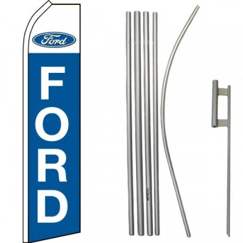 Ford Super Flag & pole-set met hoge kwaliteit