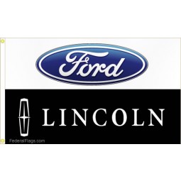 Benutzerdefinierte beste Qualität 3x8 ft. Vertikale Ford Logo Flagge mit günstigen Preis