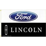 Custom best quality 3x8 ft. Vertical Ford Logo Flag with cheap price