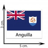 Anguilla-Flaggen-Tätowierungs-Aufkleber-Körper-Tätowierung