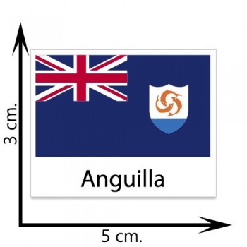 Anguilla Flag Temporary Tattoos Sticker Body Tattoo