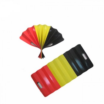 bandera de papel de ventilador plegable impresa a todo color personalizada