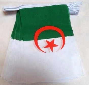 户外悬挂式迷你阿尔及利亚国家体育彩旗