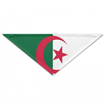 装饰性聚酯阿尔及利亚国家三角国旗