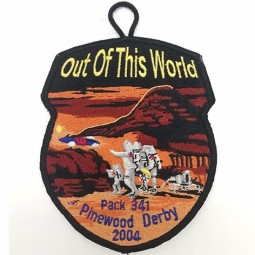 カスタムサッカー植毛軍用パッチジーンズデザイン新しい虎刺繍パッチ