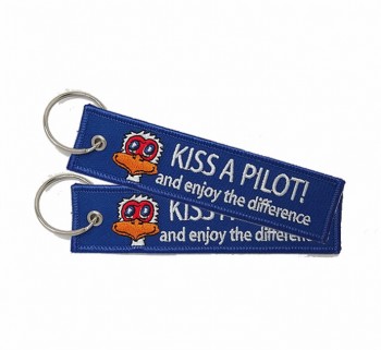 customize keychains For brand name aircraft chain sewing Key Fob